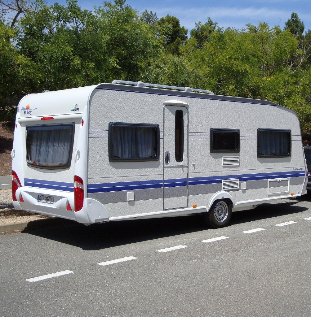 Hobby 540UF De Luxe + voortent Vercovan + vloer op alu-kader, Caravans en Kamperen, Rondzit, Particulier, 6 tot 7 meter, 1250 - 1500 kg