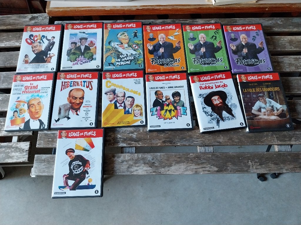 13 Dvd's Louis De Funès, Cd's en Dvd's, Ophalen of Verzenden, Gebruikt