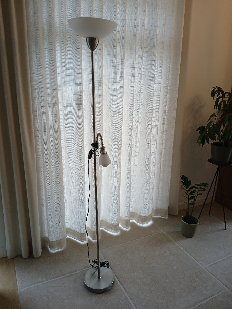Lampadaire/lampadaire, Maison & Meubles, Lampes | Lampadaires, Verre, 150 à 200 cm, Enlèvement, E27 (grand)