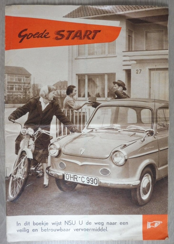 Originele NSU Prinz Auto en motorblad "Goede START" 1959, Verzenden, Gelezen