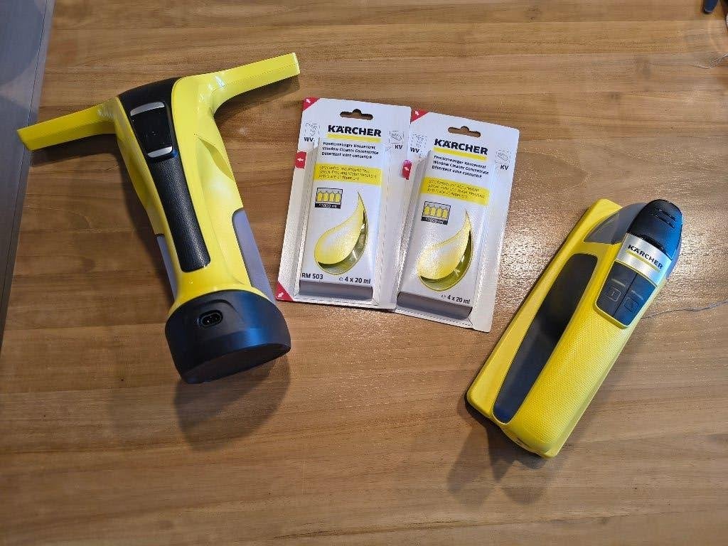 Nettoyeur de vitres Karcher WV6 et essuie-glace Karcher KV4, Enlèvement, Essuie-vitre ou Raclette
