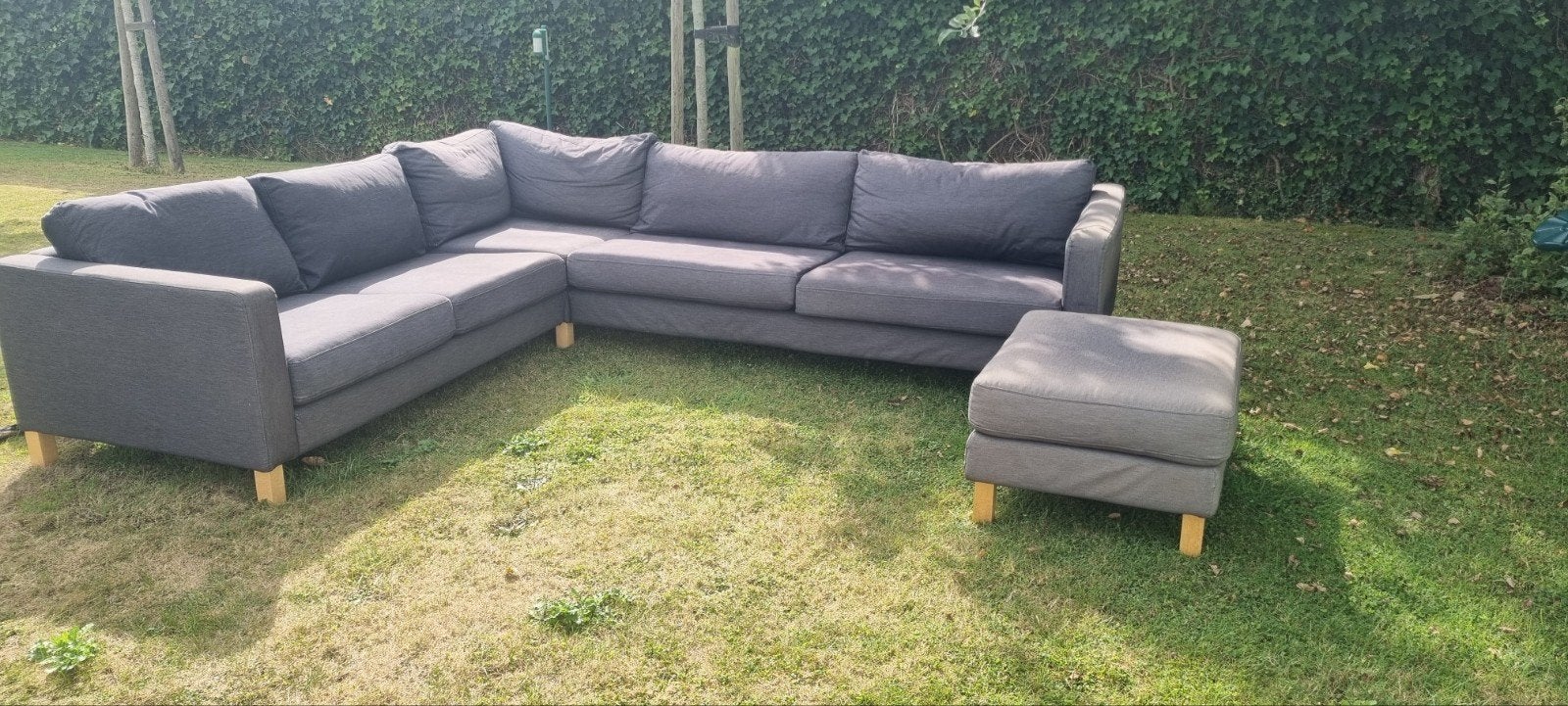 Canapé 5 places d'angle Karlstad ikea + pouf, Enlèvement