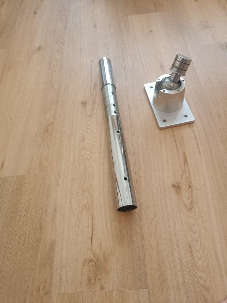 Ballmount zilver voor danspaal tegen schuin plafond, Sports & Fitness, Enlèvement, Comme neuf, Autres types