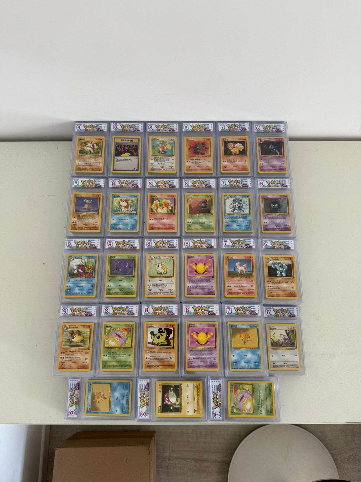 Vintage Pokémon Graded Slabs Lot Engels – 254 Slabs, Enlèvement, Comme neuf, Plusieurs cartes