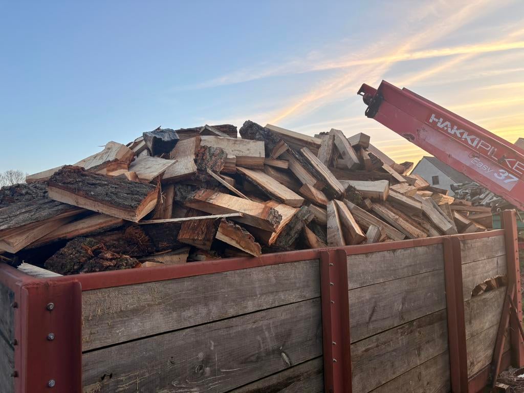 Eik brandhout te koop, 3 à 6 m³, Enlèvement ou Envoi, Chêne, Bûches