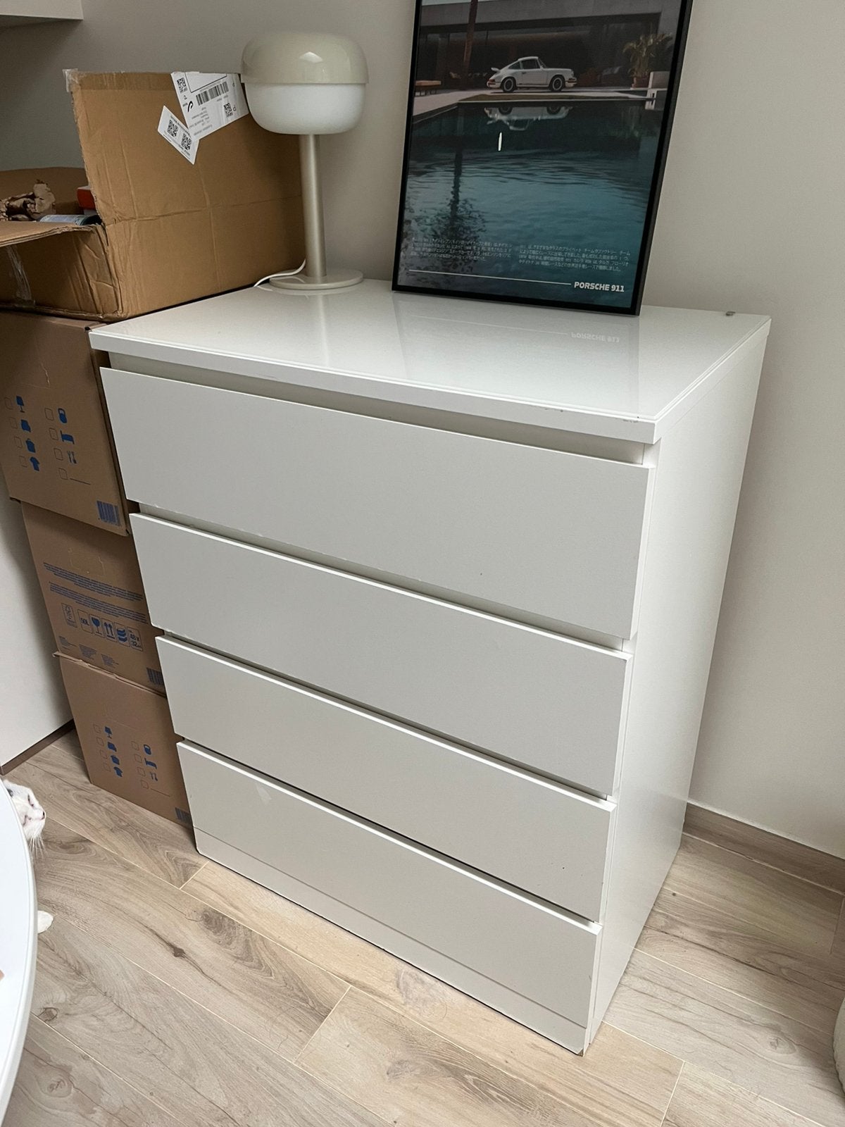 IKEA MALM – Commode 4 tiroirs, 3 ou 4 tiroirs, 25 à 50 cm, Autres essences de bois, Enlèvement