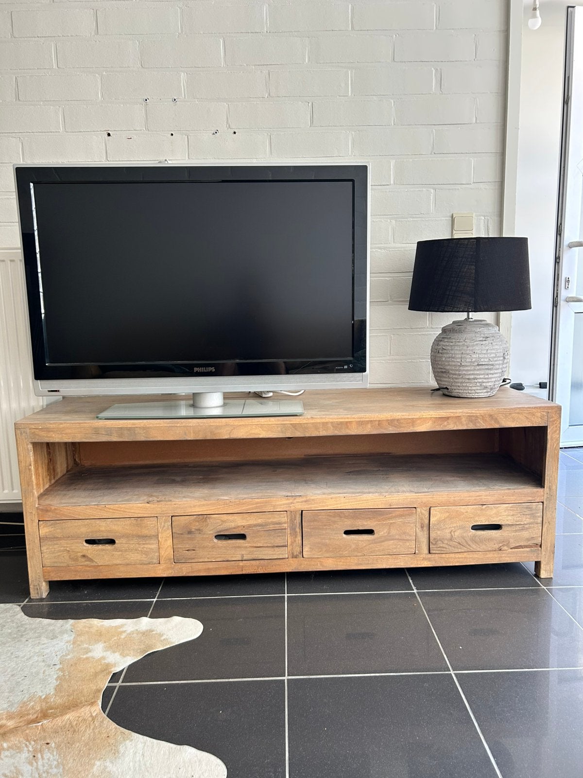 Houten Tv-meubel, Ophalen, Zo goed als nieuw