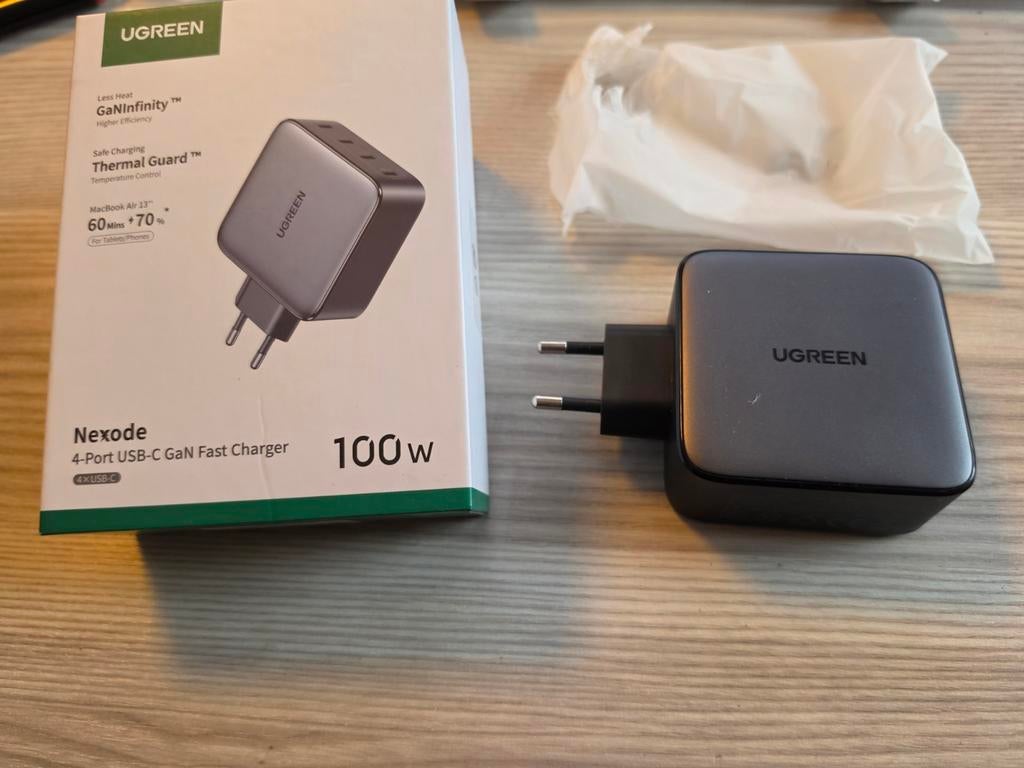 Chargeur USB-C UGREEN Nexode 100W avec garantie et boîte, Télécoms, Téléphonie mobile | Chargeurs pour téléphone, Enlèvement ou Envoi
