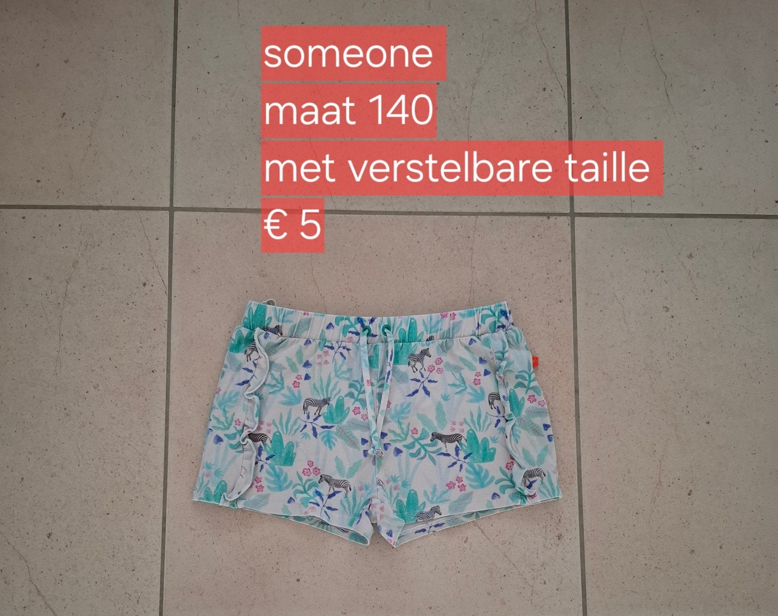 short someone maat 140, Broek, Meisje, Ophalen of Verzenden, Zo goed als nieuw