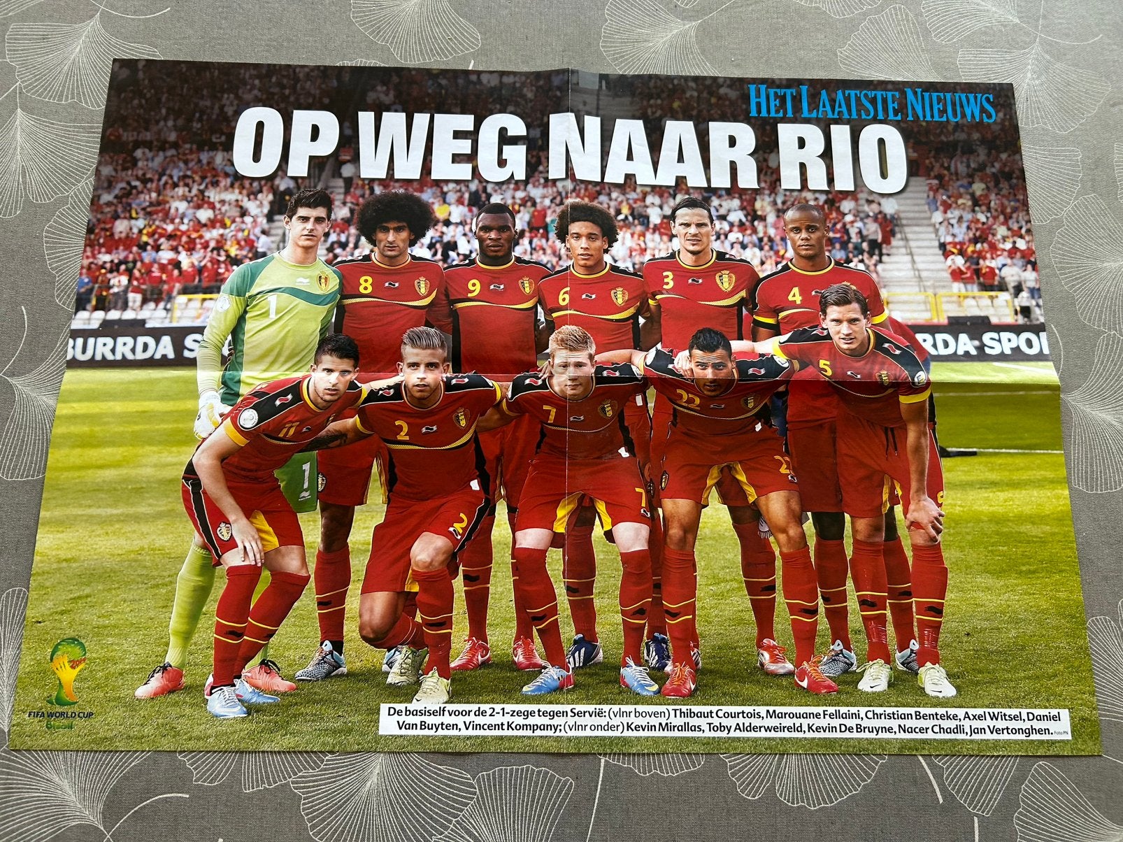 Poster Rode Duivels, Verzamelen, Ophalen of Verzenden, Zo goed als nieuw, Poster, Plaatje of Sticker
