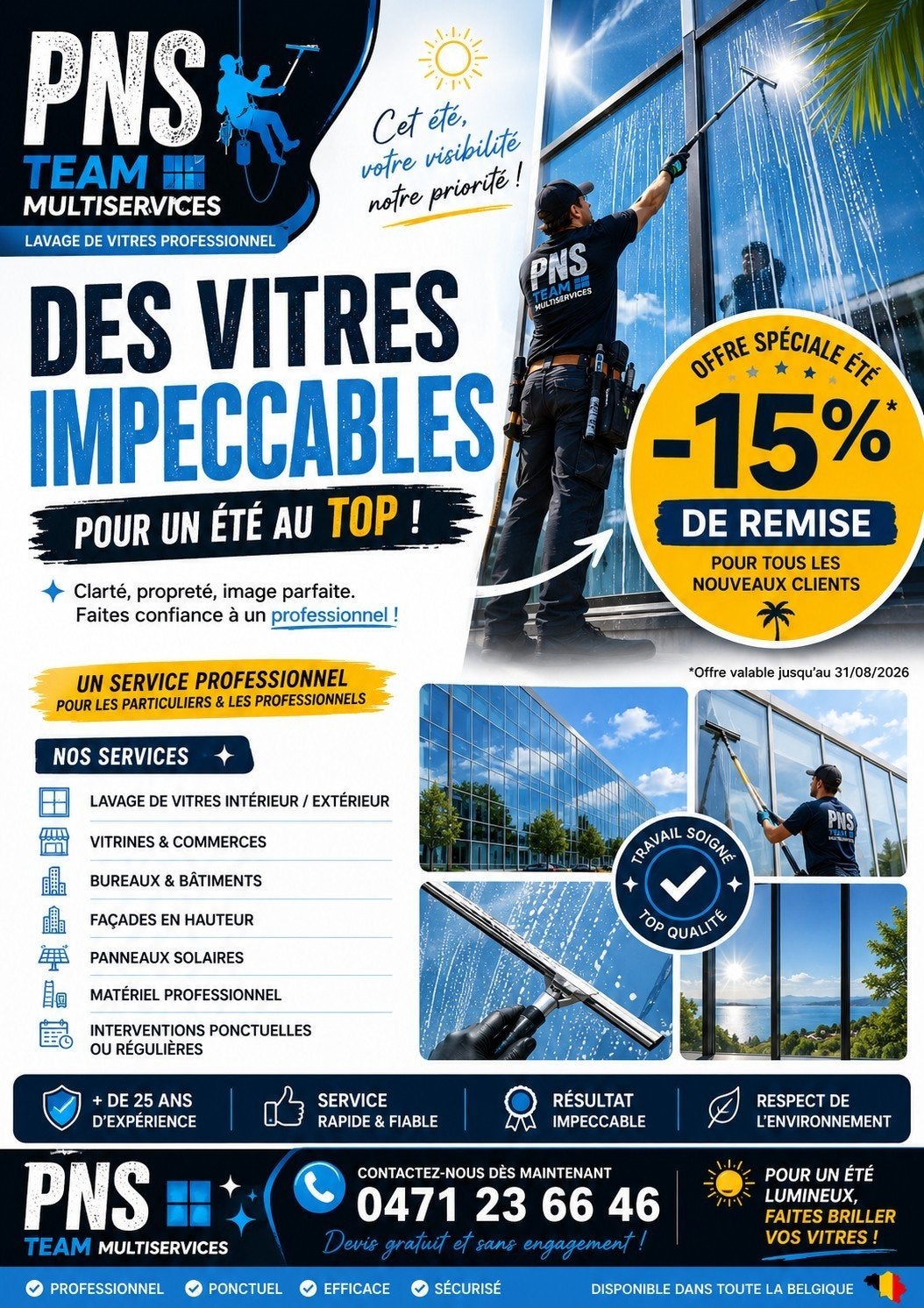 Lavage de vitres professionnel