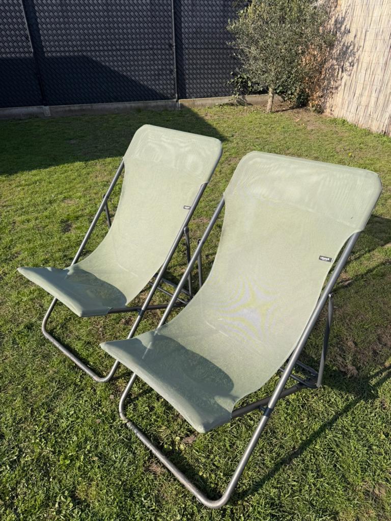 Lafuma multi-positie opvouwbare ligstoelen, Ophalen, Zo goed als nieuw