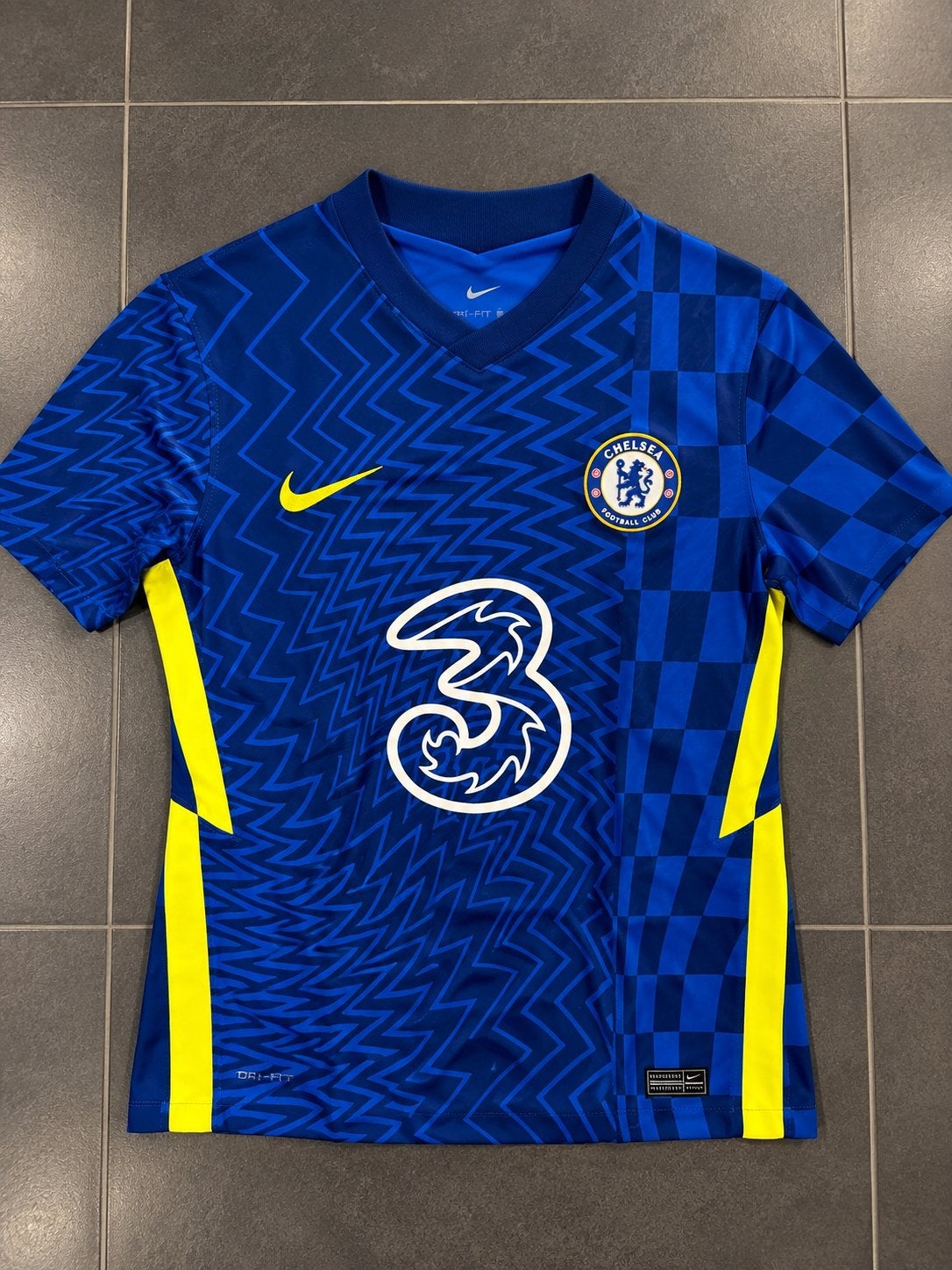 Maillot Chelsea bleu et jaune Nike authentique Taille S, Taille S, Enlèvement, Comme neuf, Maillot