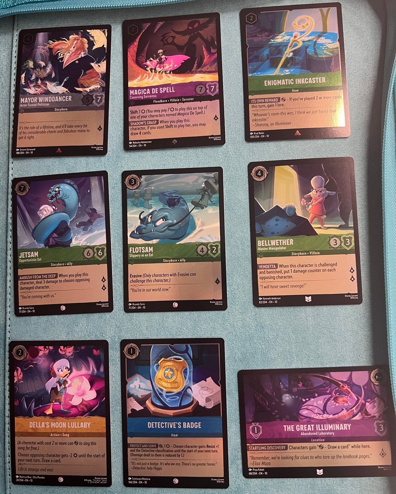 Lorcana foil kaarten - whispers in the well, Enlèvement, Comme neuf, Foil