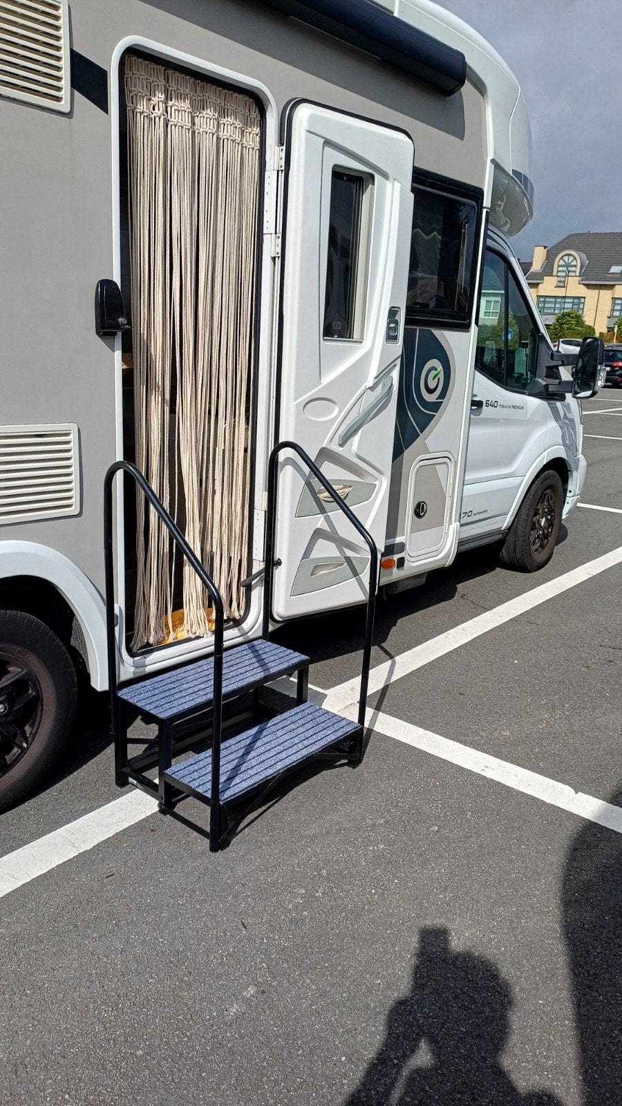 caravan/camper trap zwart metaal, Ophalen