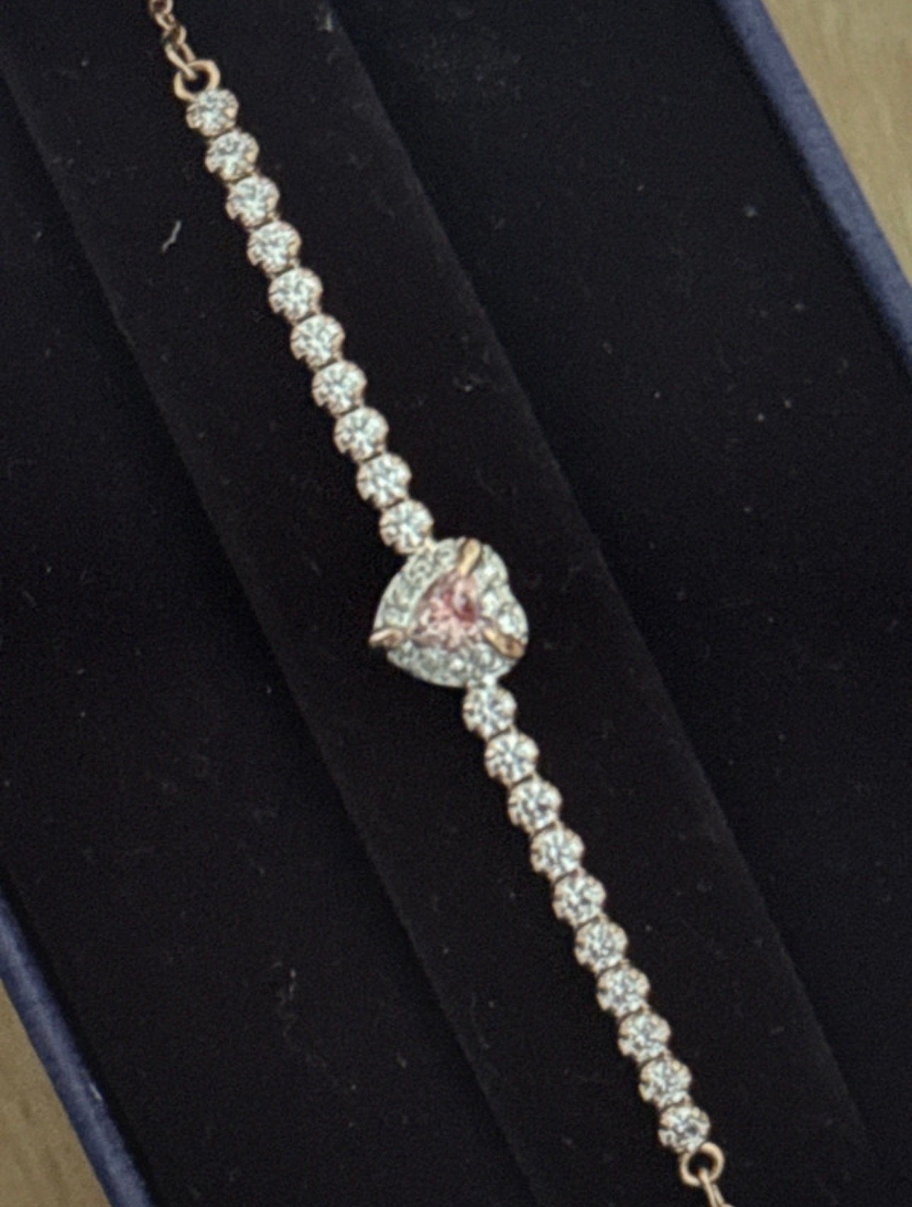 Swarovski armband rosegold, Handtassen en Accessoires, Ophalen, Nieuw, Roze