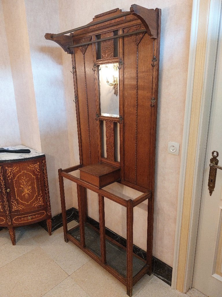 Houten porte-manteau, Ophalen, Hout, 150 tot 200 cm