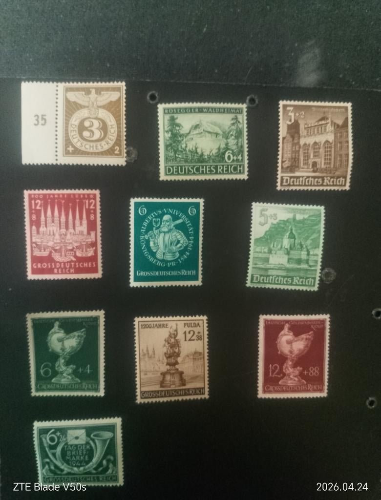 Timbres de l'Empire allemand, Enlèvement ou Envoi