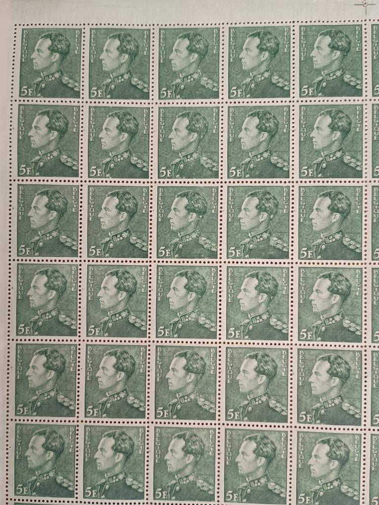 Belgium 1940 5 Frank king Leopold III block, Postzegels en Munten, Postzegels | Europa | Duitsland, Ophalen of Verzenden