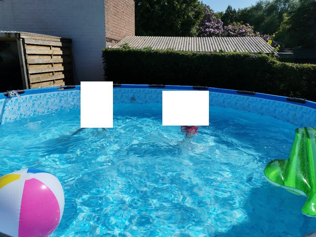 Betsway opzet zwembad met toebehoren, Tuin en Terras, Gebruikt, Rond, 300 cm of meer, Ophalen