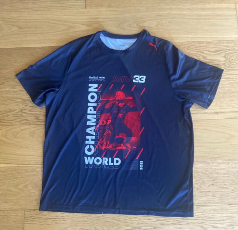 T-shirt Puma Red Bull Racing F1 Max Verstappen Champion 2021, Kleding | Heren, T-shirts, Ophalen of Verzenden, Zo goed als nieuw