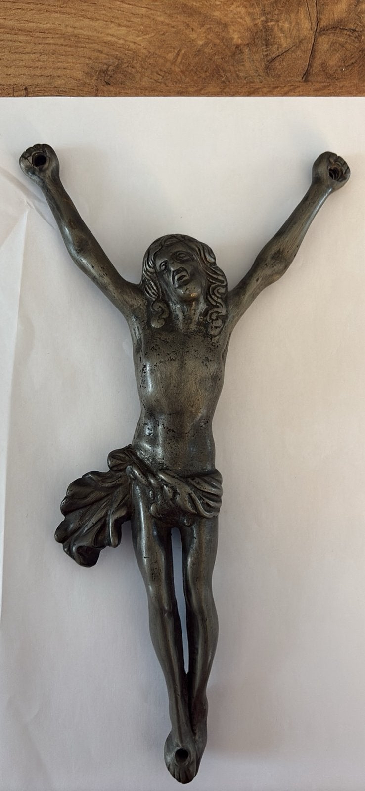 Christ de dévotion ancien en plomb massif – Style Janséniste, Enlèvement ou Envoi