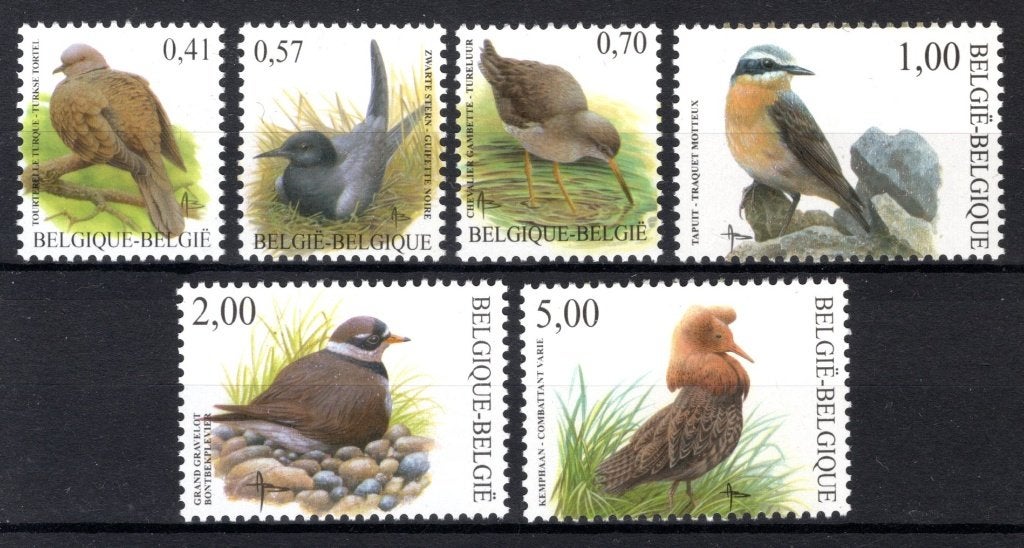 3135/3140 MNH** 2002 - Oiseaux, Envoi, Non oblitéré, Neuf