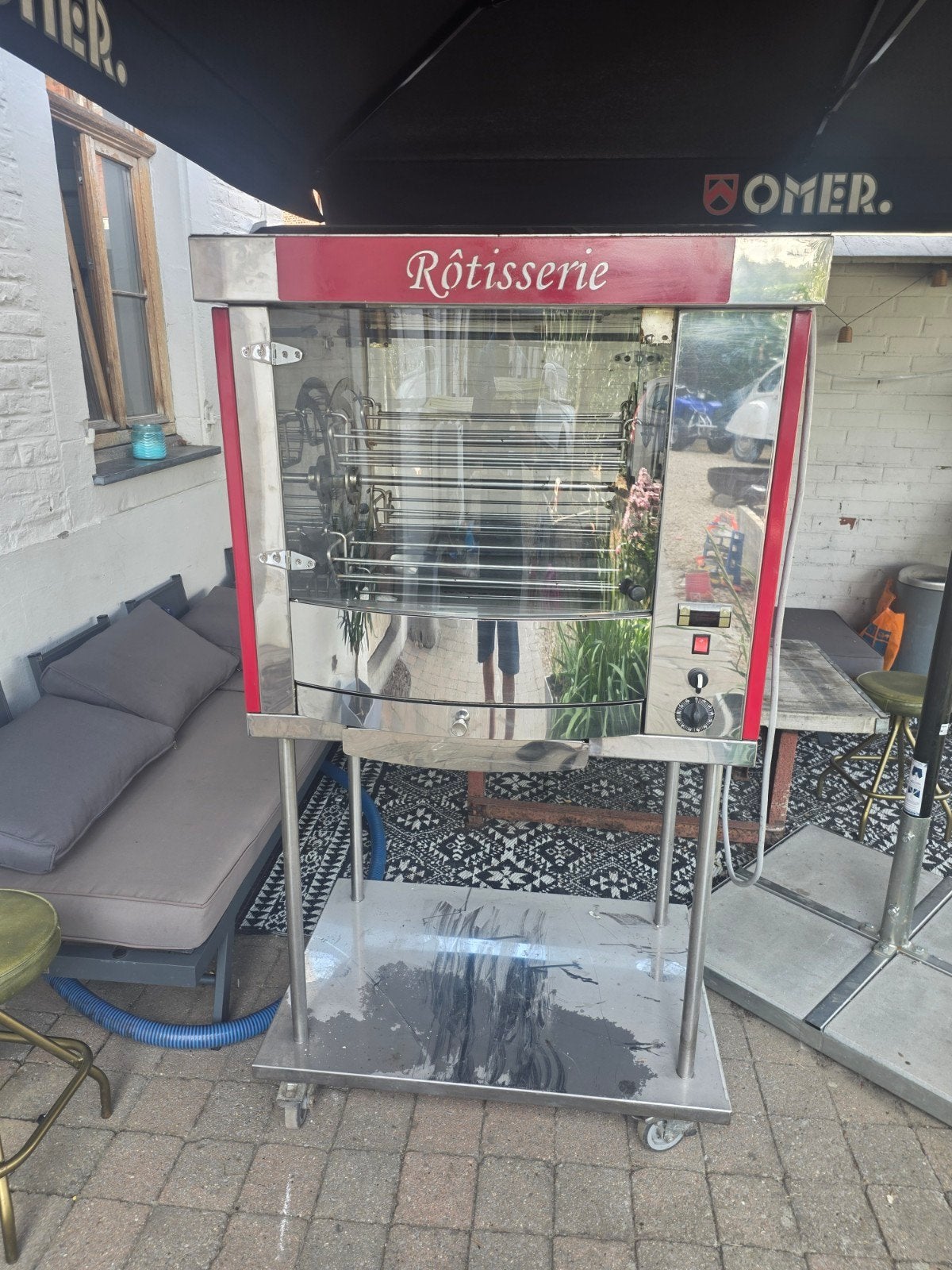 rôtisserie triphasé, Enlèvement, Nettoyage