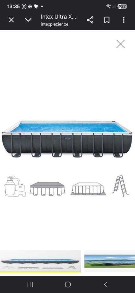 Intex ultra XTR frame zwembad 732x366x132cm, Ophalen, Zo goed als nieuw