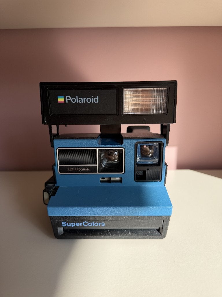 Blauwe Polaroid SuperColors, Enlèvement, Utilisé, Polaroid, Polaroid