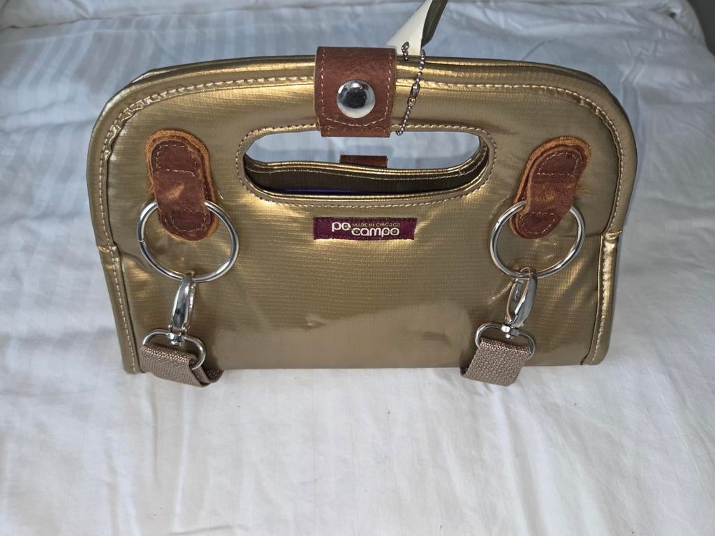 Po Campo clutch handtasje goud, Ophalen of Verzenden