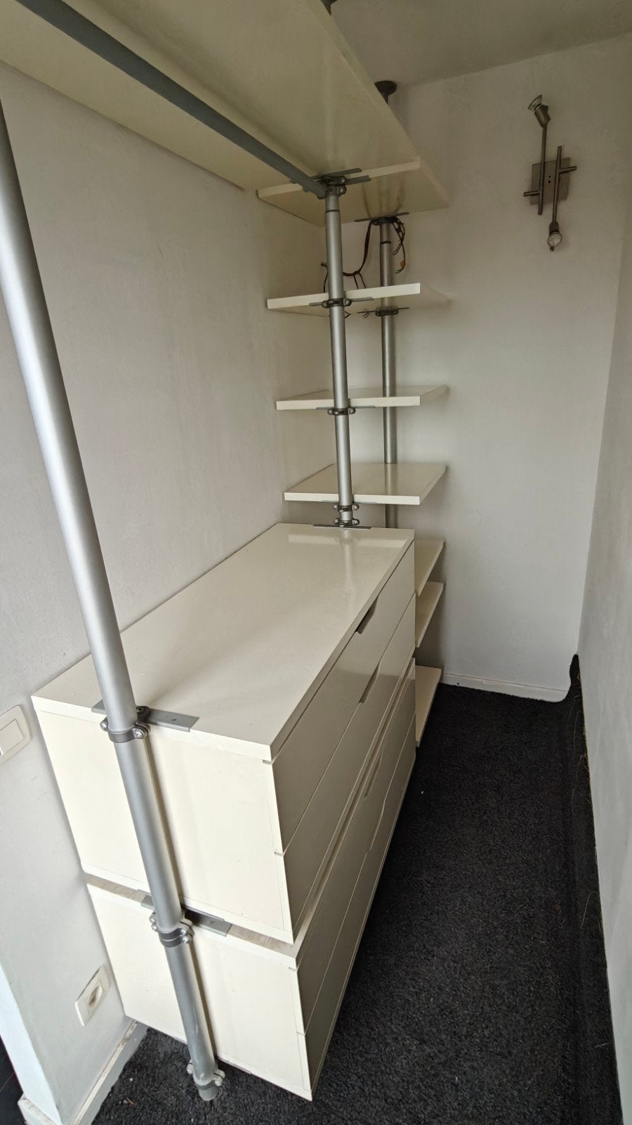 Stolmen kleerkast, Ophalen, Met lade(s), Gebruikt, 200 cm of meer