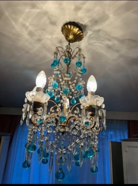 Lustre en cristal, Antiquités & Art, Enlèvement ou Envoi