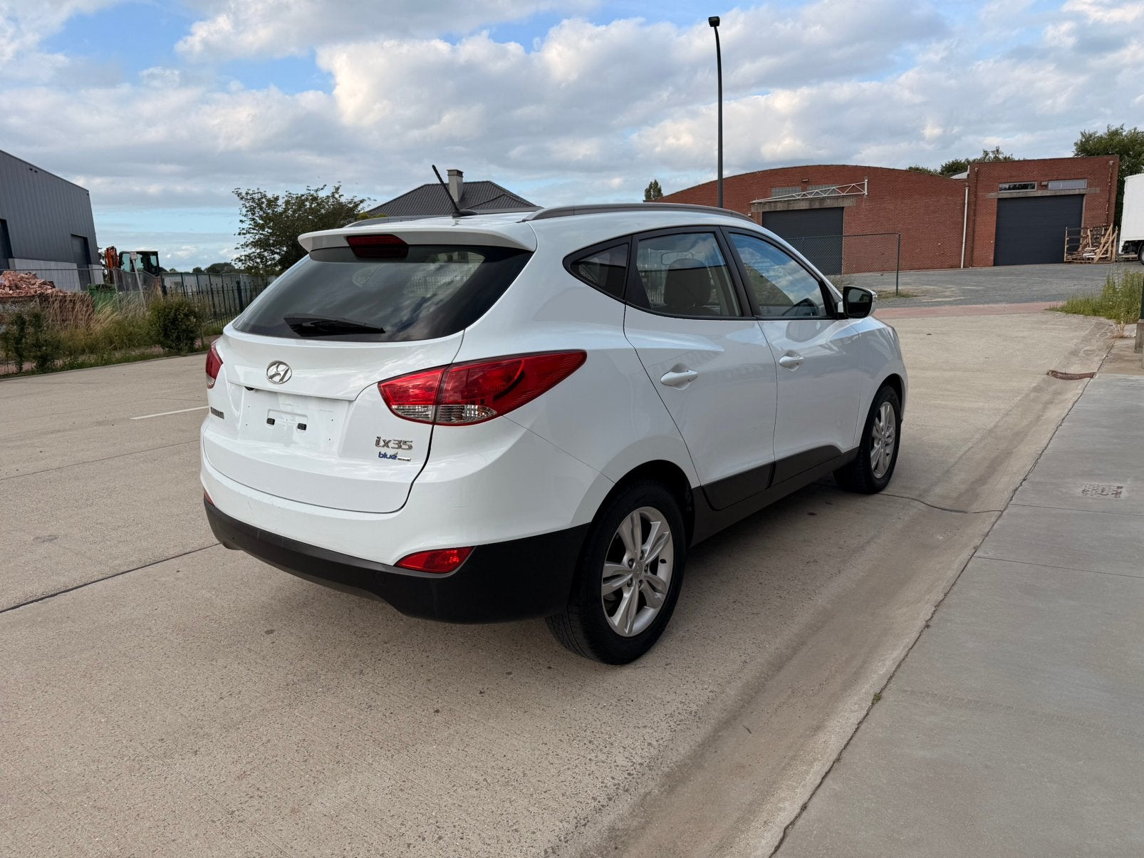 Hyundai ix35 1.7 Diesel met Airco, Auto's, Zwart, Leder en Stof, Wit, Bedrijf