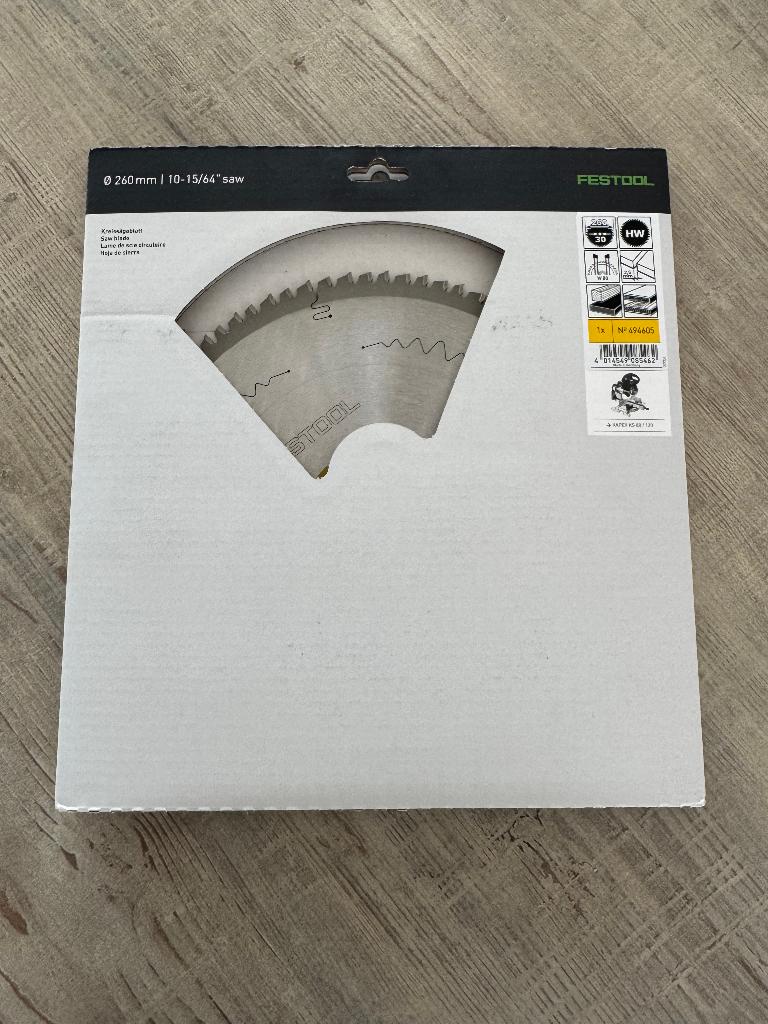 Festool 260mm zaagblad - verkeerd besteld - nieuw, Neuf, 600 à 1200 watts, 70 mm ou plus, Autres types