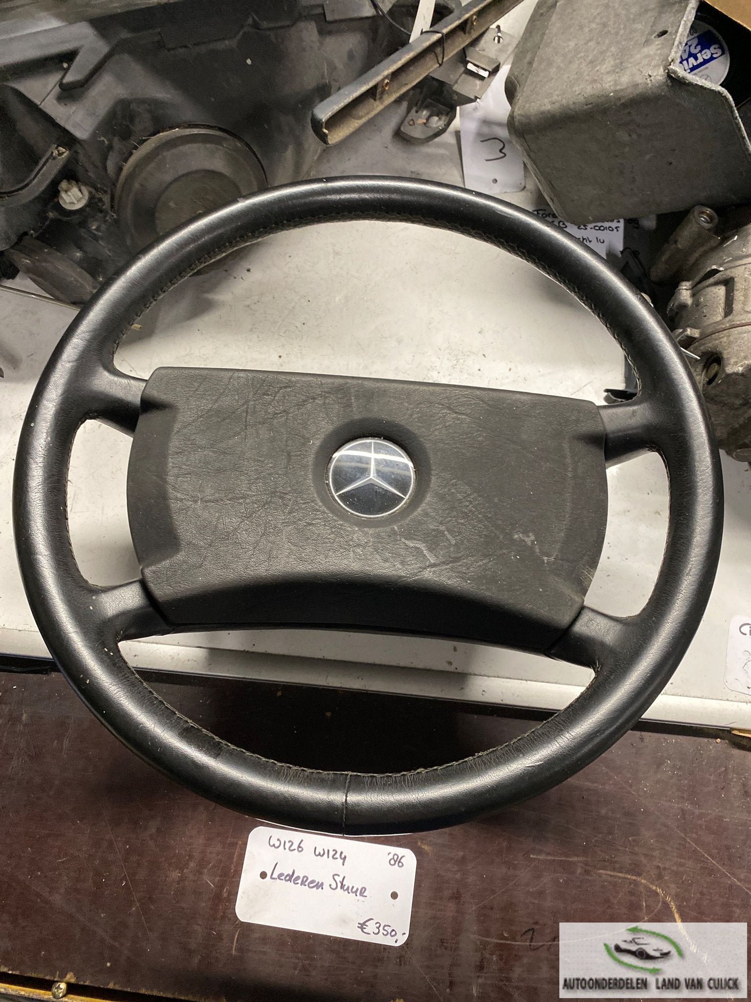 Mercedes W124 W126 Lederen Stuurwiel, -, Utilisé, -, -