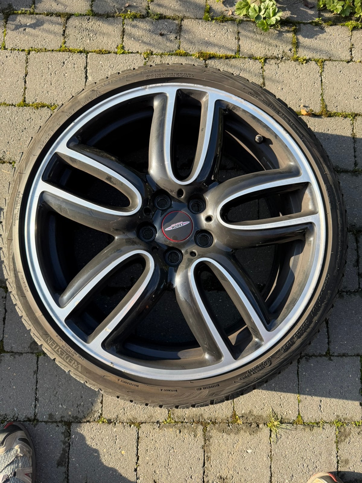 Jantes Mini JCW  19 pouces +Vredestein Quatrac Pro Plus, Enlèvement, 19 pouces, Pneu(s)