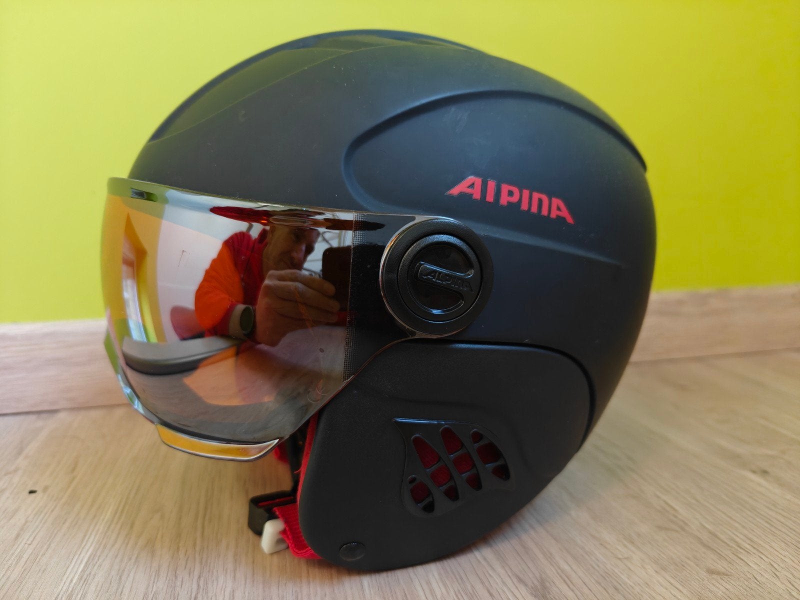 Alpina Skihelm kindermaat, Sport en Fitness, Skiën en Langlaufen, Ophalen of Verzenden