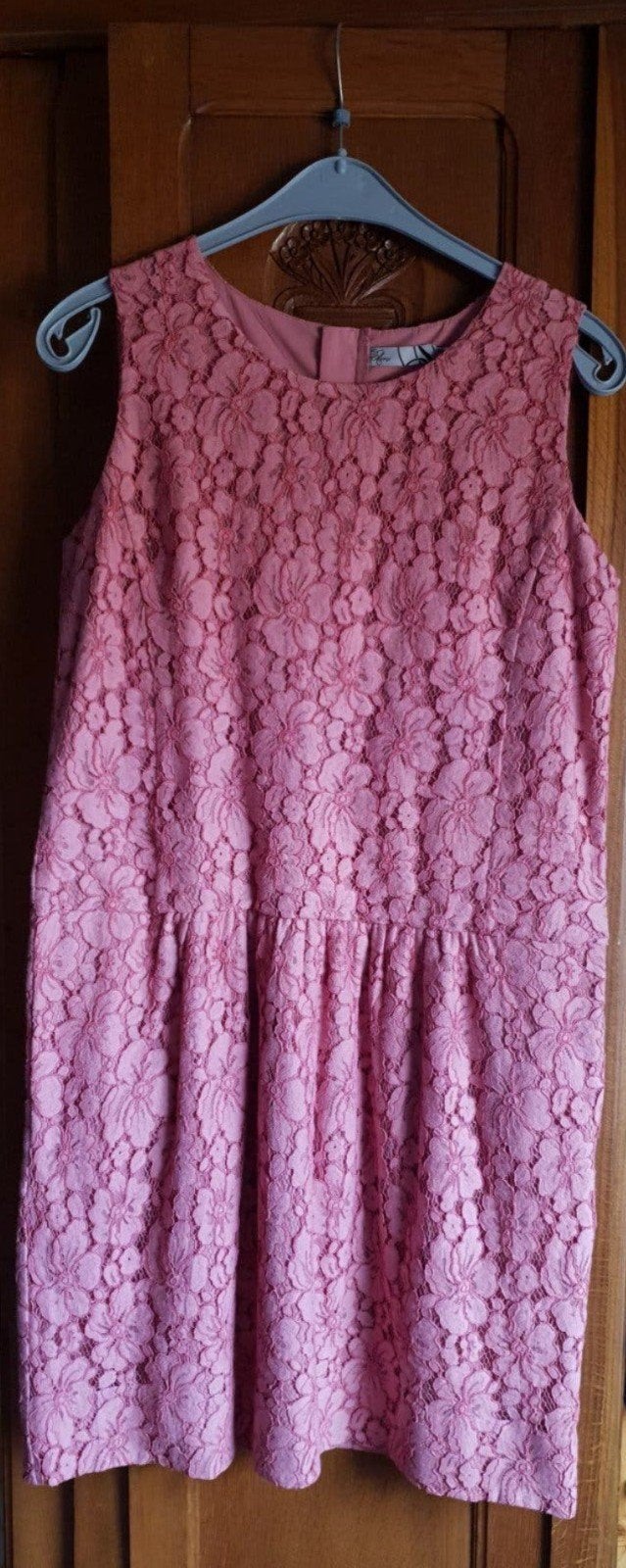 Oudroze kanten jurk d’Auvry maat 40 / 42 - mouwloos, Kleding | Dames, E5 Mode, Maat 42/44 (L), Ophalen of Verzenden, Zo goed als nieuw