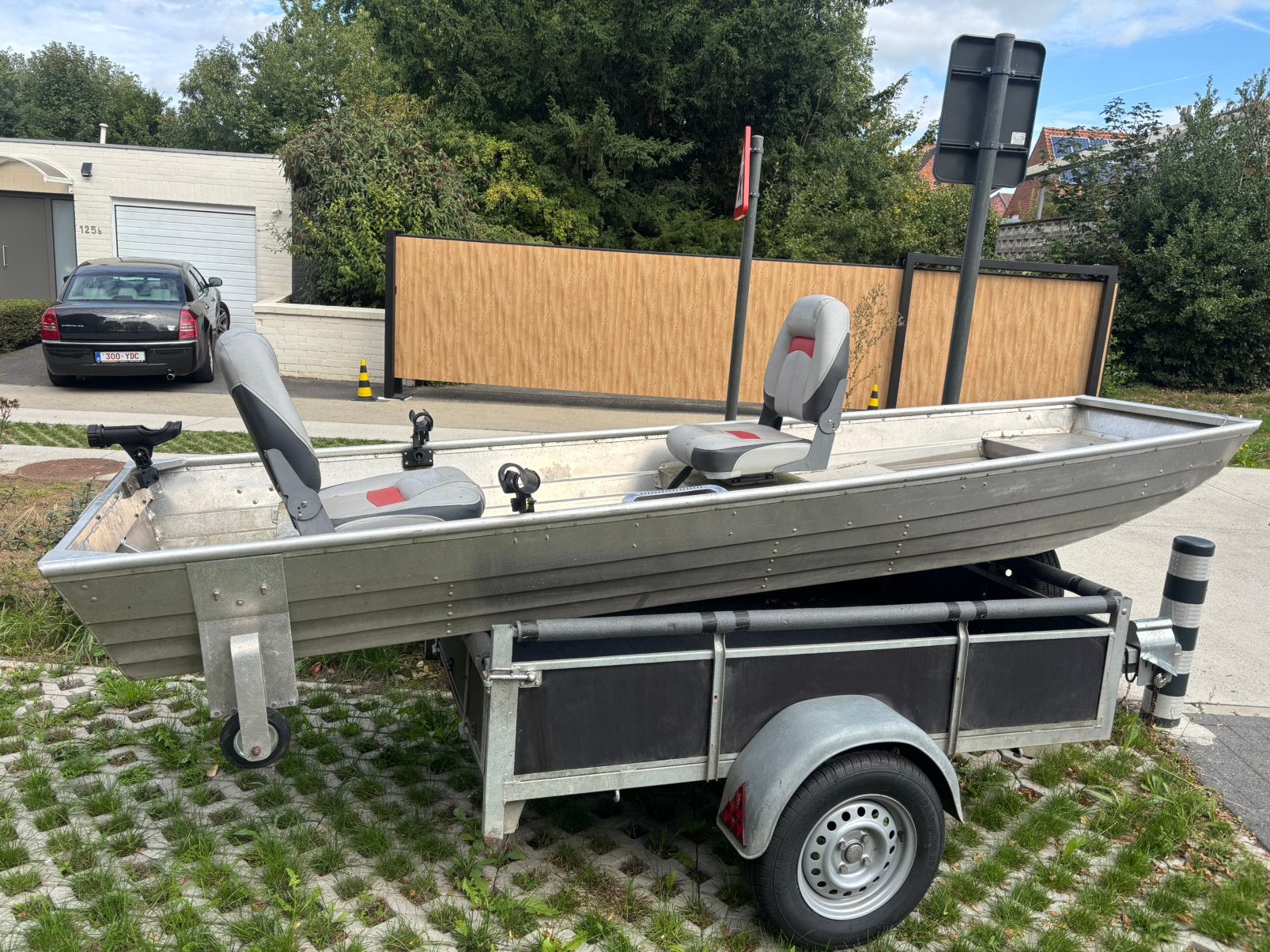 Roofvisboot aluminium, Watersport en Boten, Ophalen, Zo goed als nieuw, Aluminium