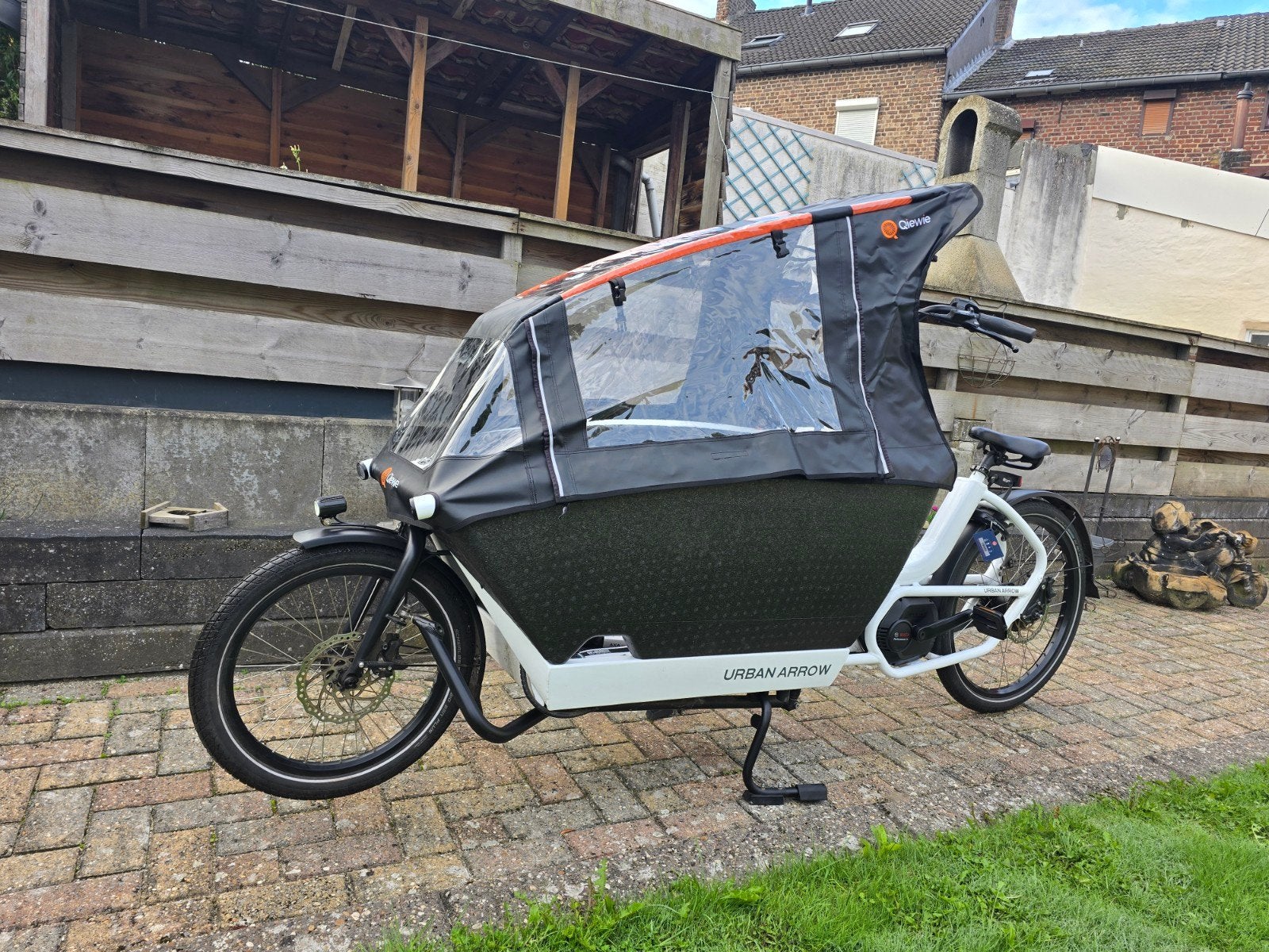 Urban Arrow Performance Essential Elektrische Bakfiets, Zo goed als nieuw, 2 kinderen, Elektrisch, Schijfrem