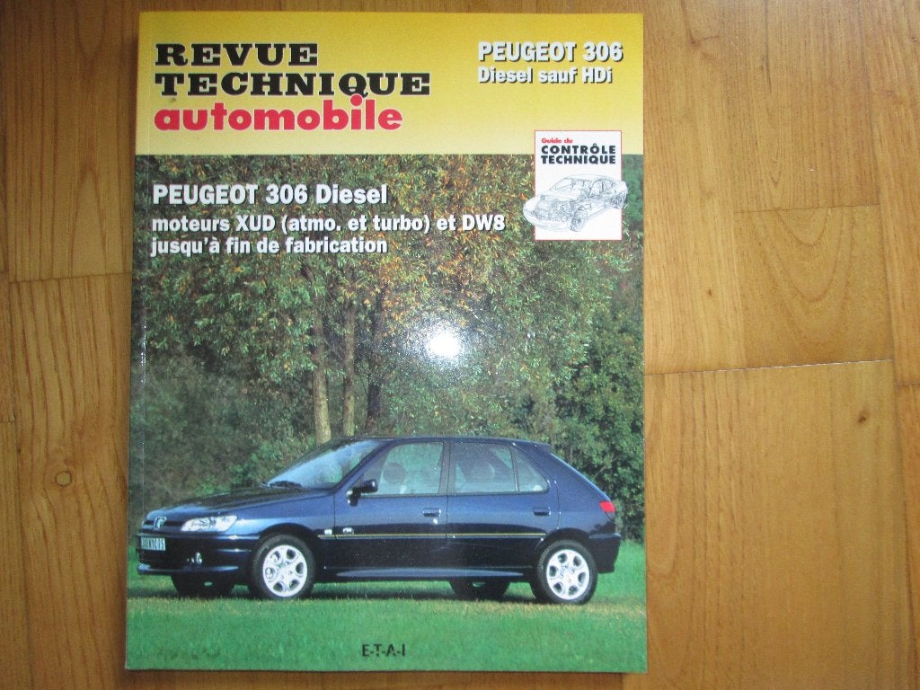 Revue Technique automobile PEUGEOT 306 DIESEL sauf HDI., Enlèvement