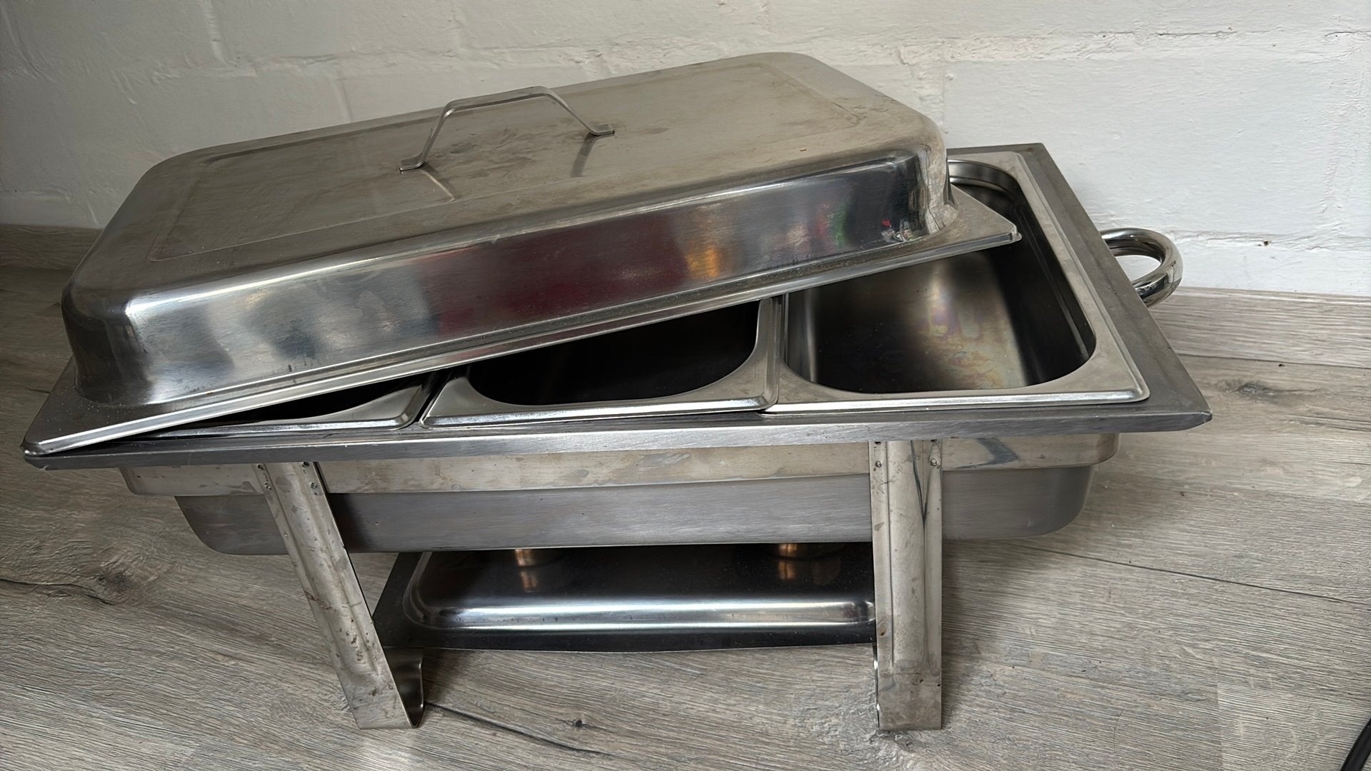 Chafing Dish/bain-marie (3-vaks), Enlèvement, Utilisé, Autres types