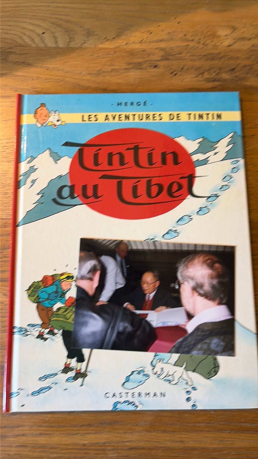 Tintin au Tibet en handtekening Chang, Ophalen of Verzenden, Zo goed als nieuw