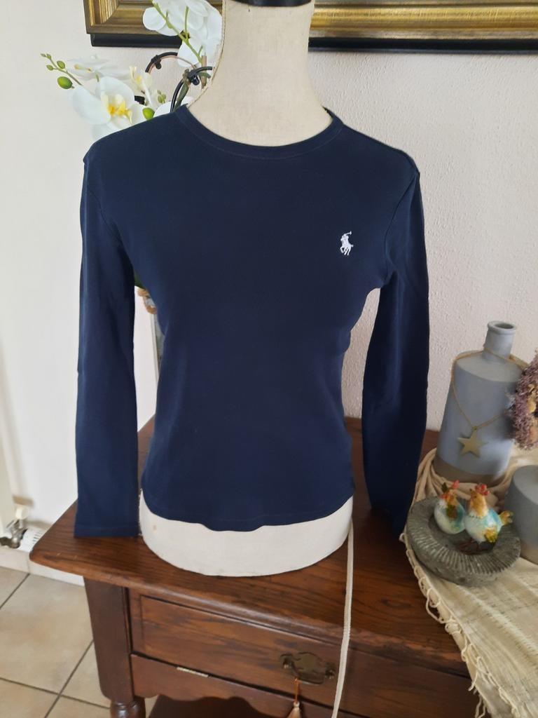 Manches longues bleu foncé taille S de Ralph Lauren, Enlèvement, Taille 36 (S)