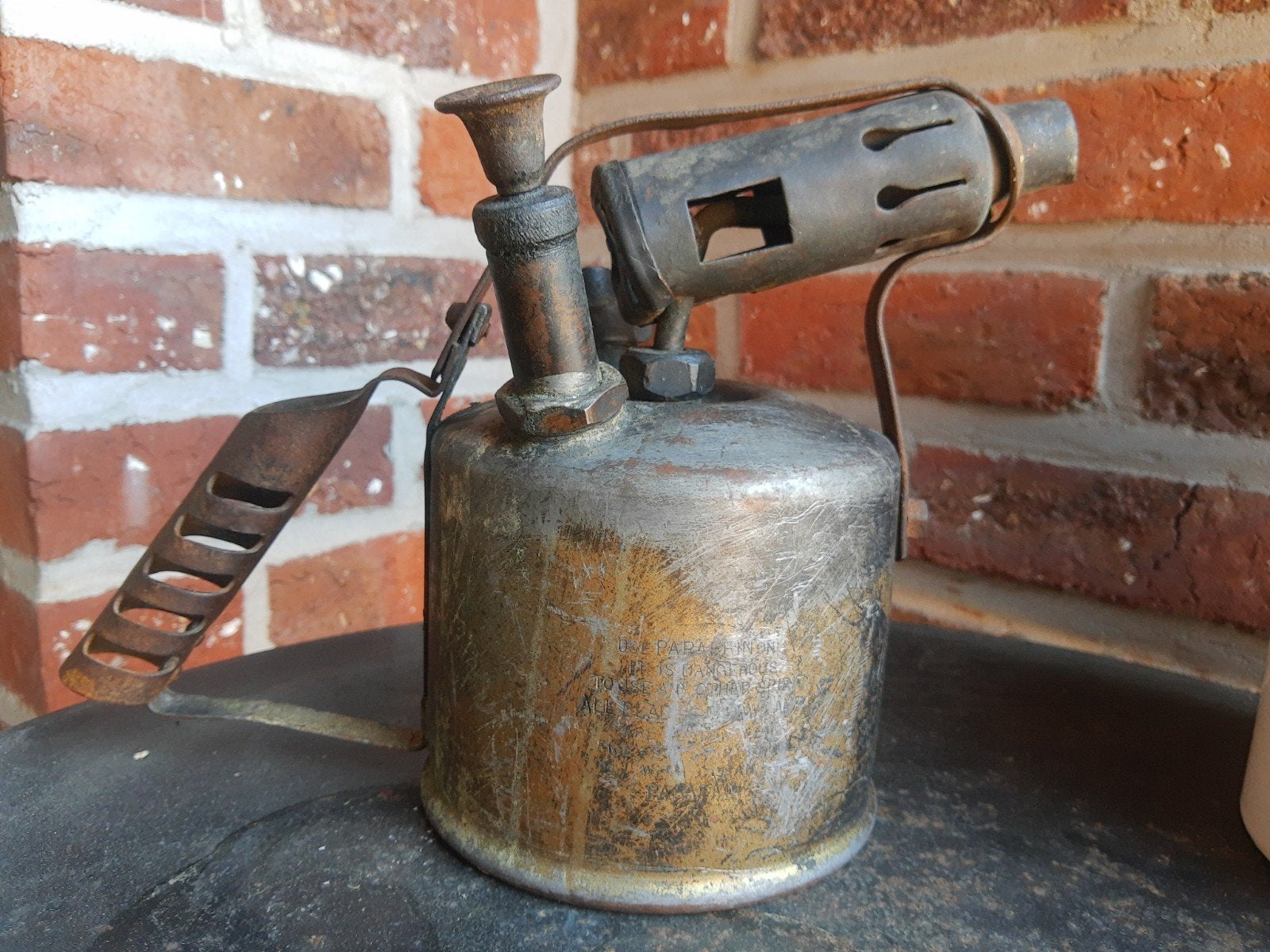 antieke soldeerbrander, Ophalen