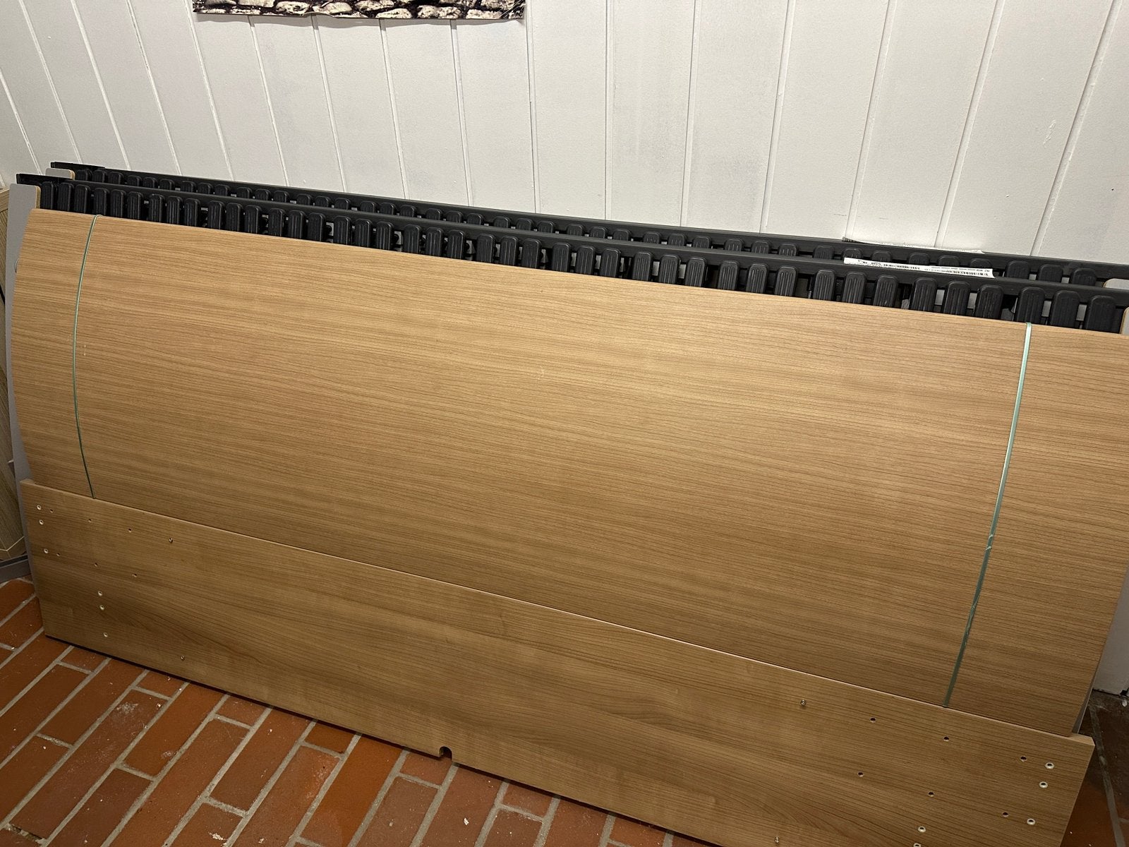 Bed met twee aparte lattenbodems, Huis en Inrichting, Slaapkamer | Bedden, Ophalen of Verzenden, Hout