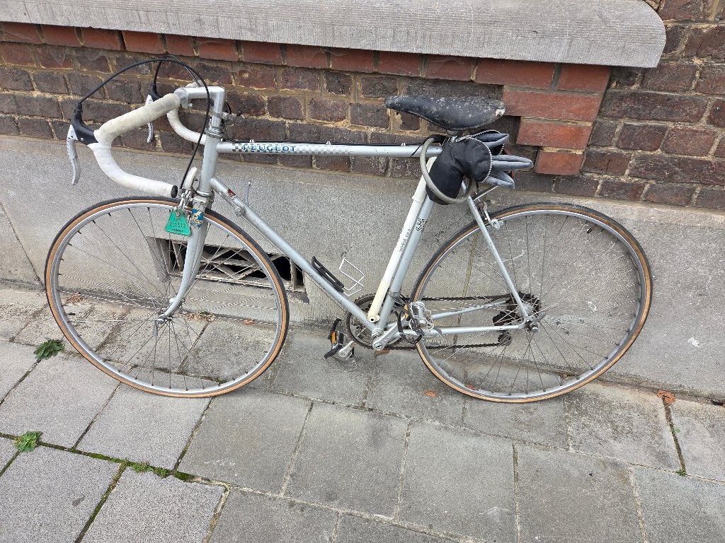 Vélo de course Peugeot 1980, Vélos & Vélomoteurs, Autres marques, 10 à 15 vitesses, Frein sur jante, 49 à 53 cm