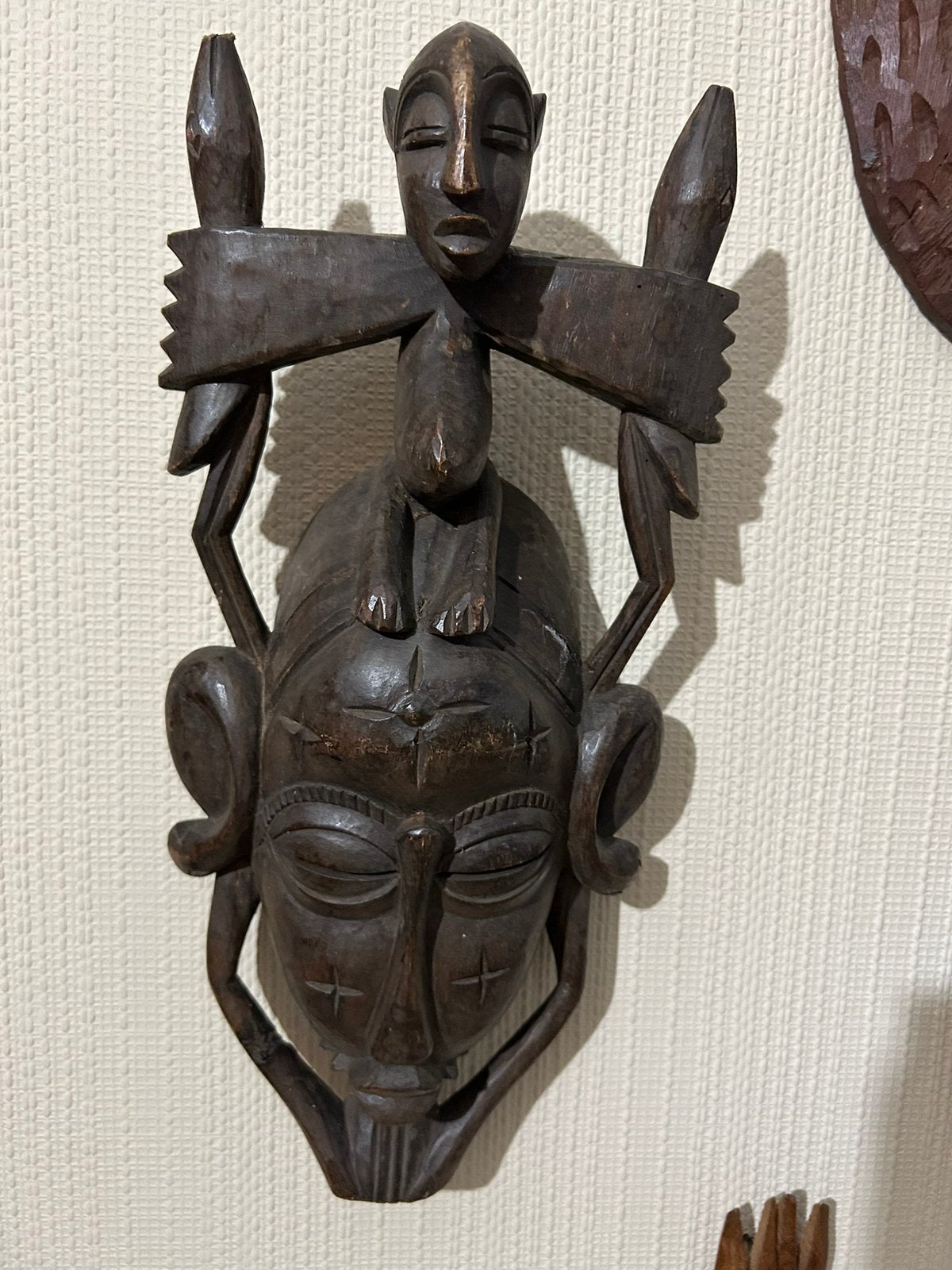 Afrikaans masker, Huis en Inrichting, Ophalen, Zo goed als nieuw