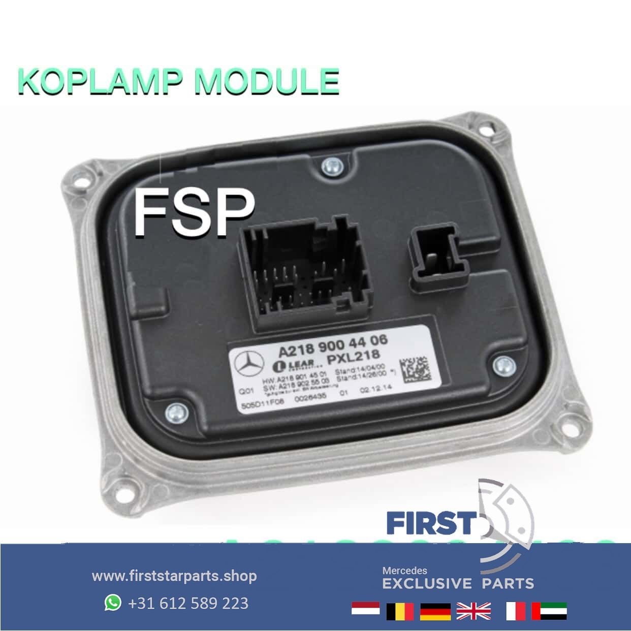 A2189004406 CLS LED Koplamp Module L/R ORIGINEEL MERCEDES ko, Utilisé, -, -, Enlèvement ou Envoi